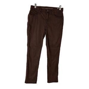 CHICO'S So Slimming Girlfriend Slim Leg Ankle Brown Pants Womens Sz 00P